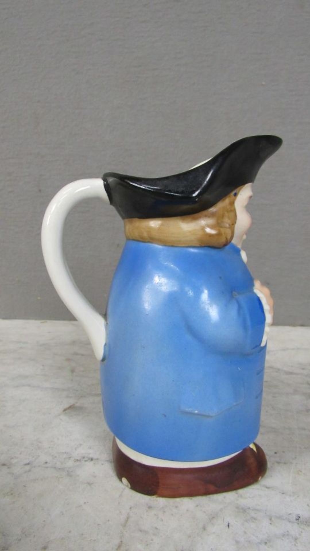 Keramikkrug antik England männliche - Bild 5 aus 6