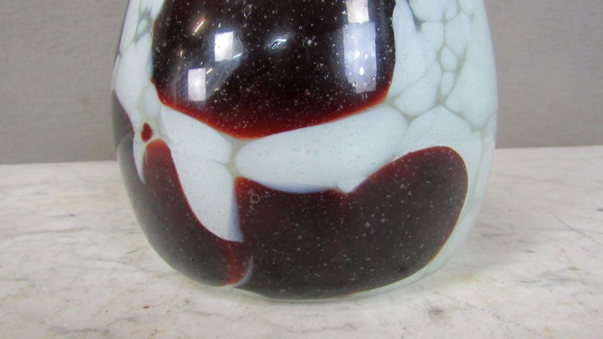 Designer Glasvase mundgeblasen 70er - Bild 4 aus 5