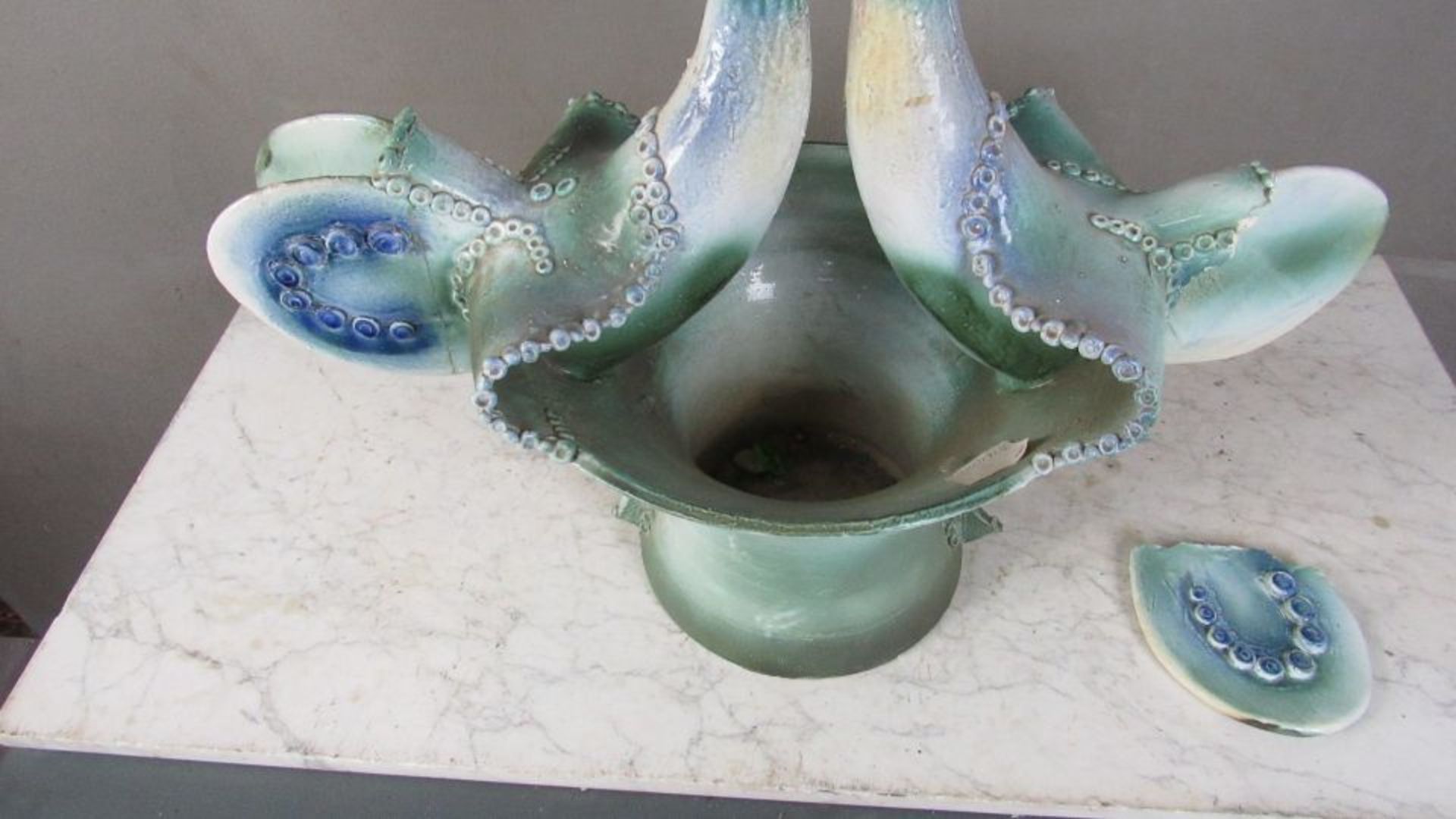 Skulptur lasierte Keramik Fabelwesen - Bild 8 aus 8