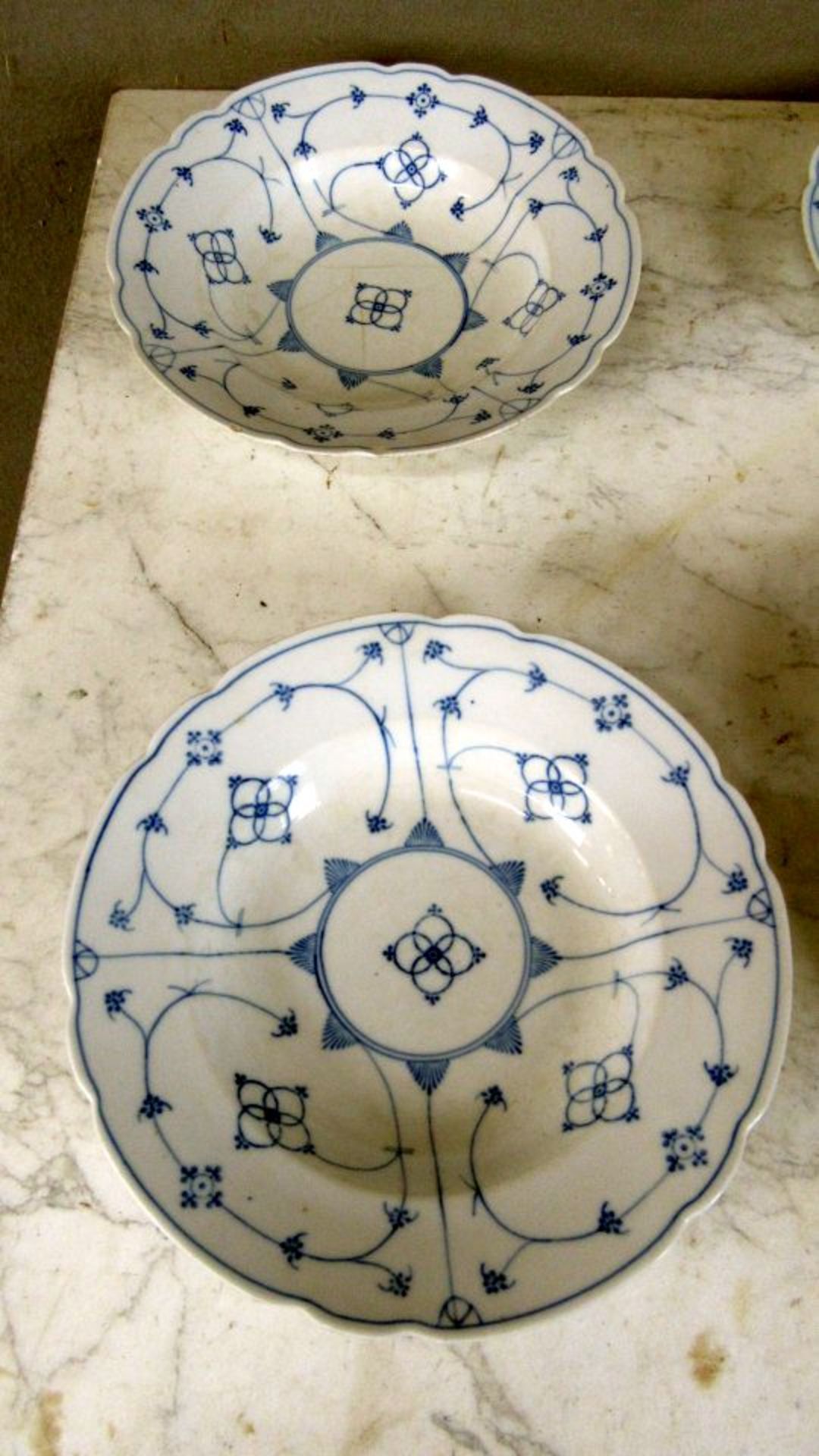 Konvolut Porzellan antik 9 Teile - Bild 2 aus 8