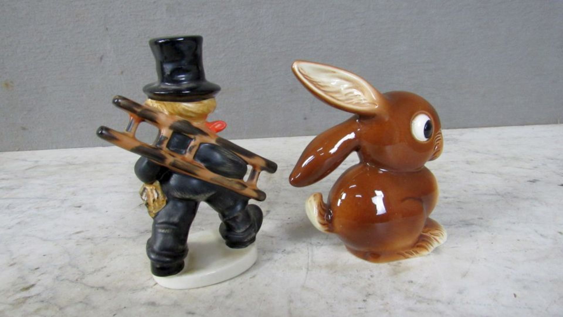 2 Porzelanfiguren Goebel Hasen und - Bild 5 aus 6
