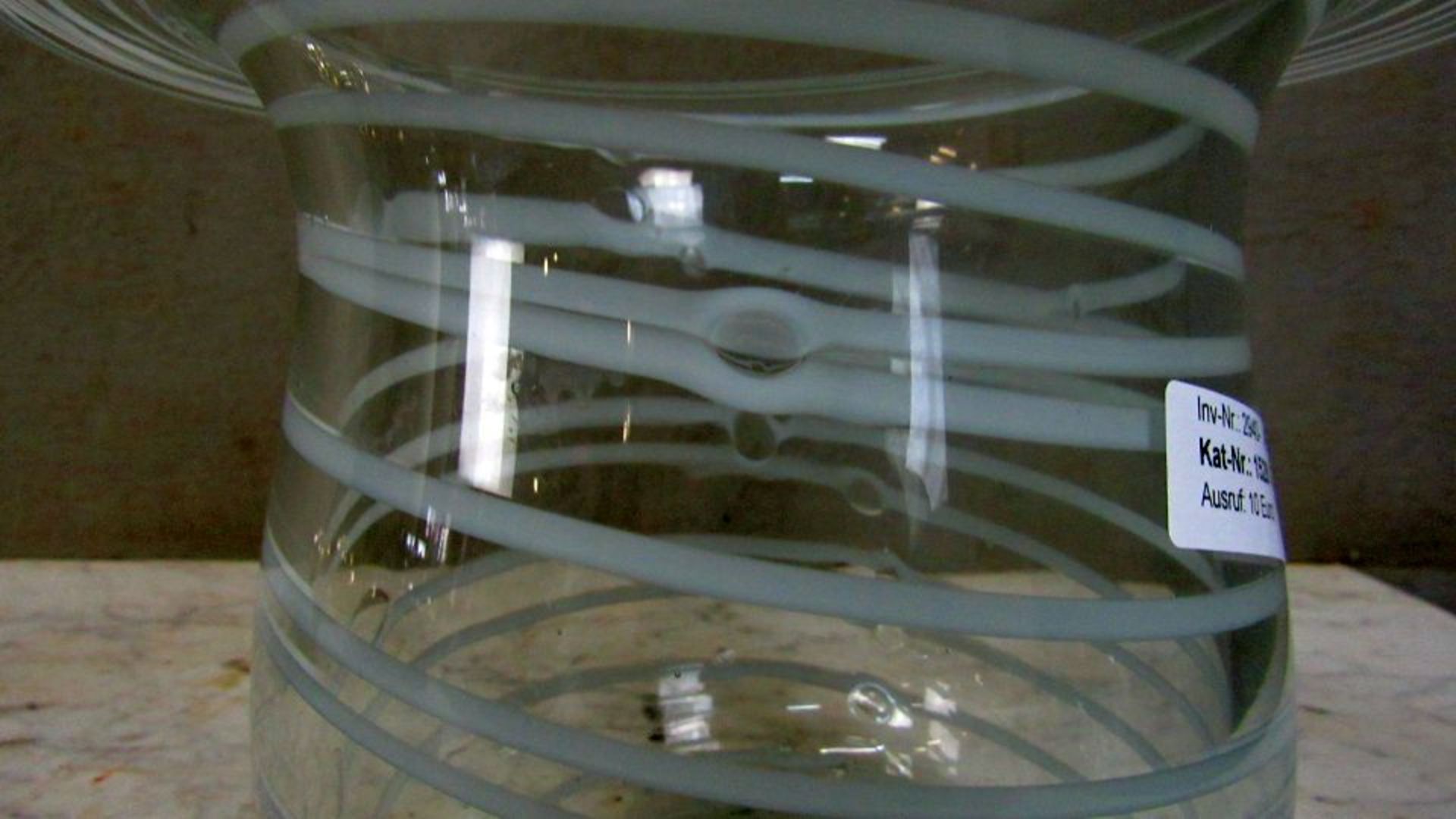 Schwere Designer Glasvase - Bild 4 aus 5