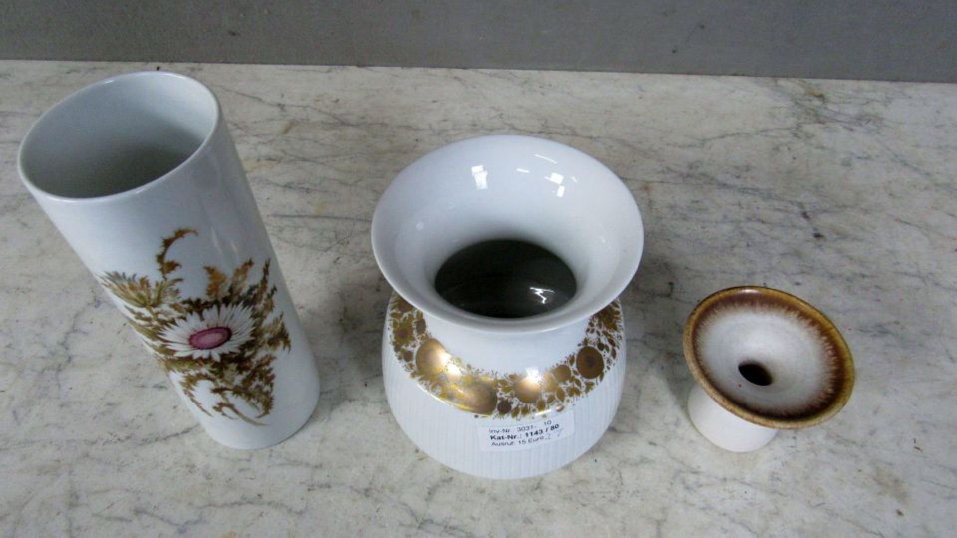 2 Rosenthal Vasen + 1 Kerzenhalter - Bild 2 aus 8