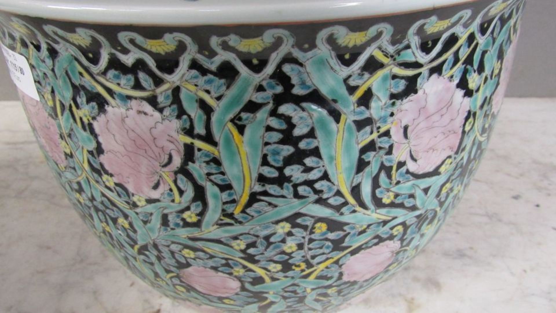 Blumenübertopf Porzellan Asiatisch - Bild 5 aus 6