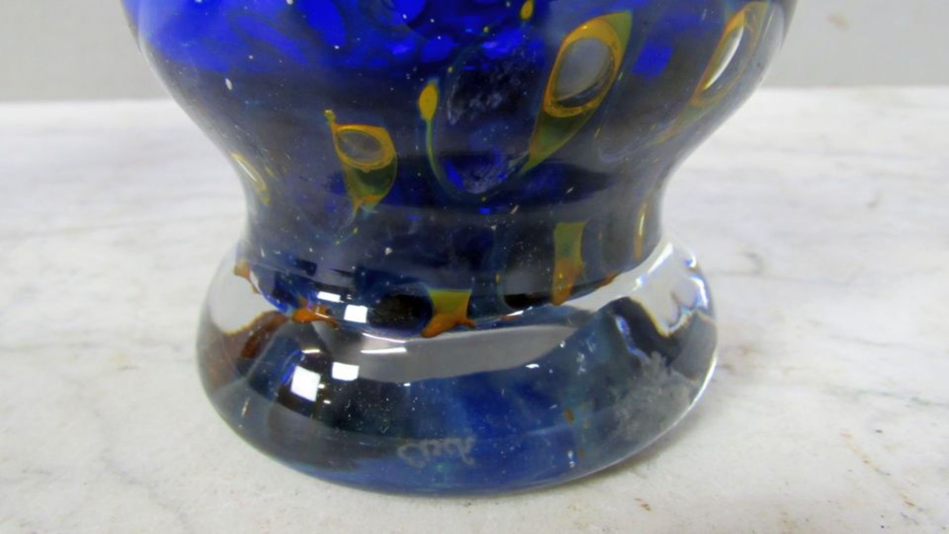 Glasvase Eisch goldfarbene Einschlüsse - Bild 3 aus 6