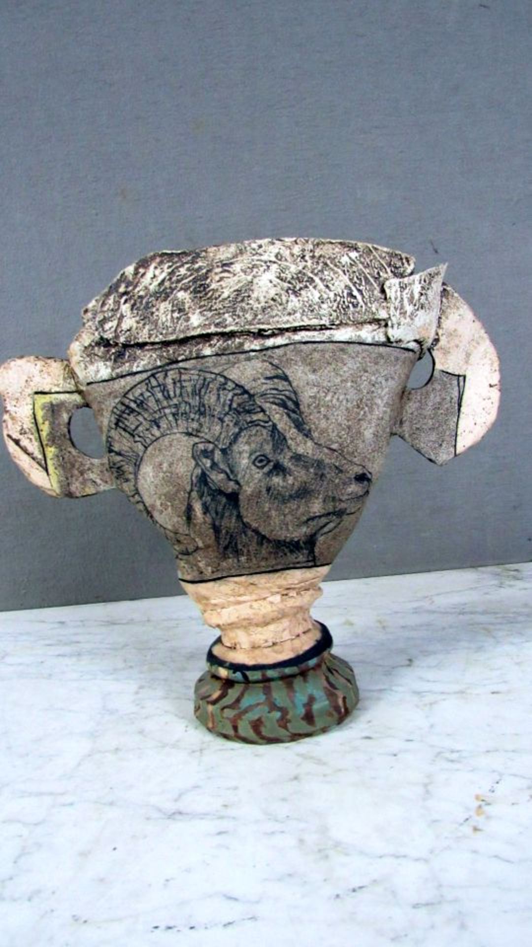 Vase England Keramik John Mullin 1994 - Bild 4 aus 7