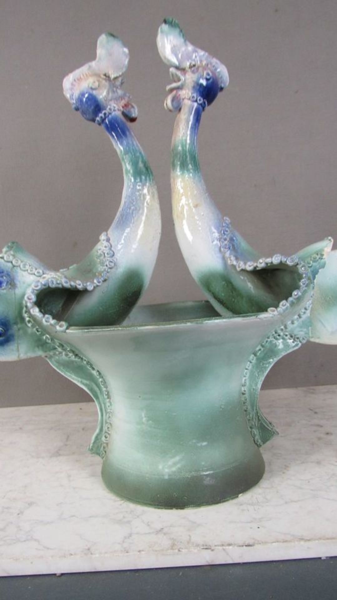 Skulptur lasierte Keramik Fabelwesen - Bild 7 aus 8