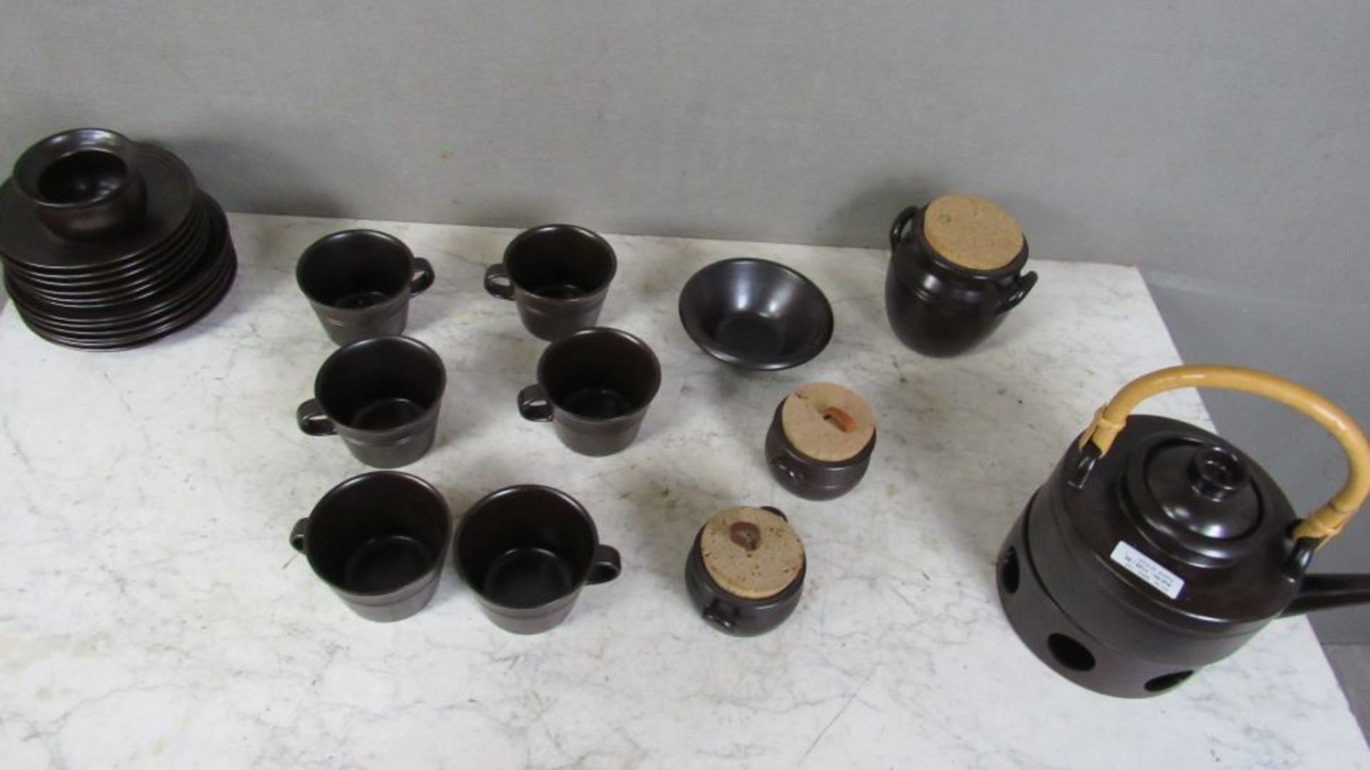 Konvolut Geschirr Keramik Teeservice - Bild 6 aus 7