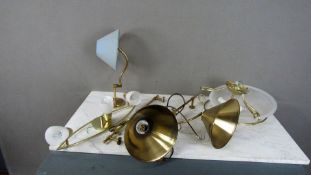 Konvolut Lampen Messing und