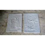 2 Porzellanbilder KPM Zeptermarke