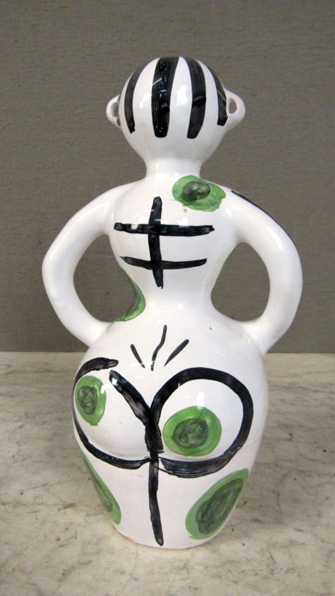 Keramikfigur Lasiert Cesar Manrique - Bild 5 aus 7