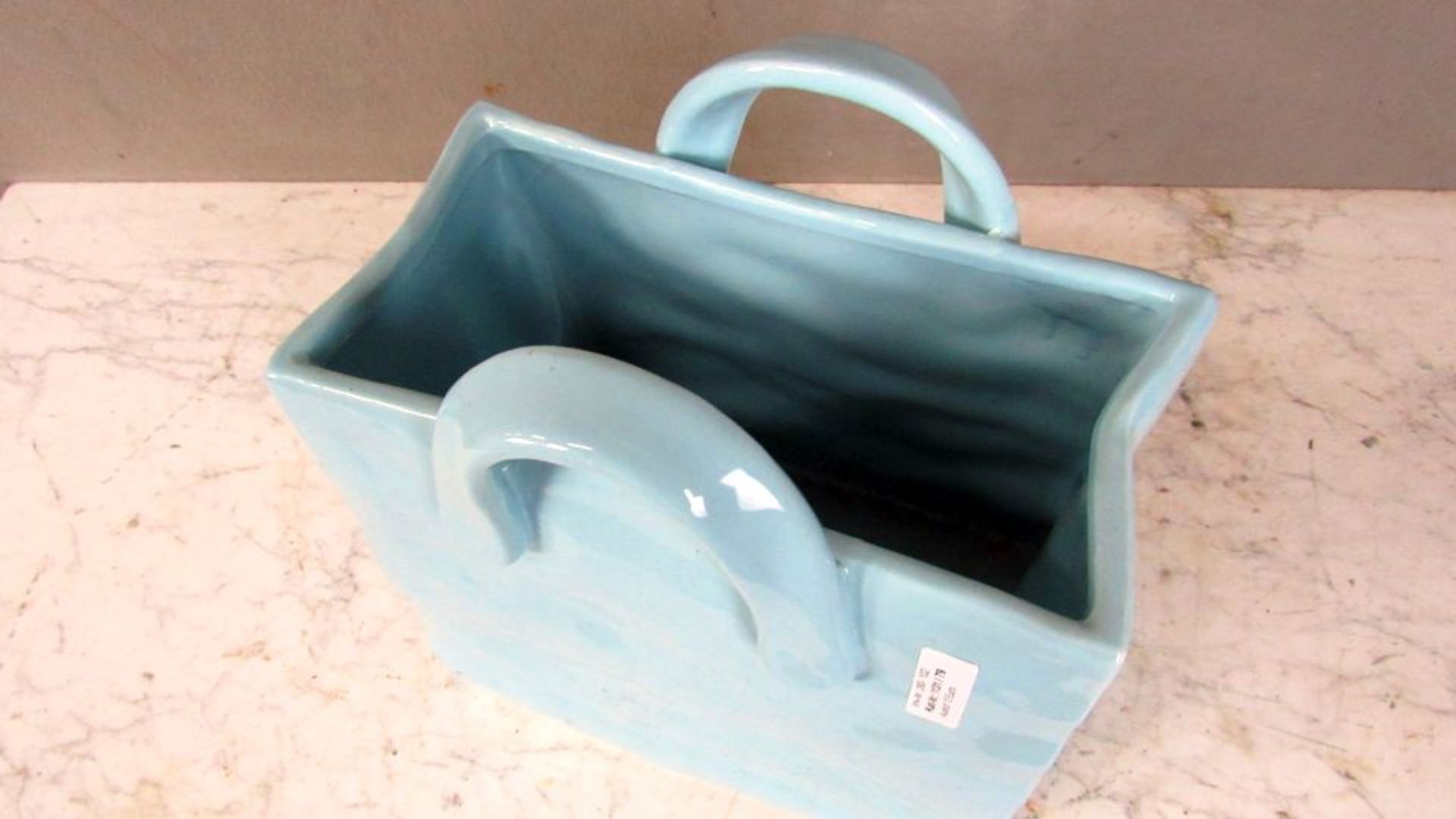 Große Vase Schale in Form einer Tasche - Bild 2 aus 5