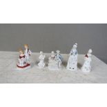 Konvolut 5 Porzellanfiguren von