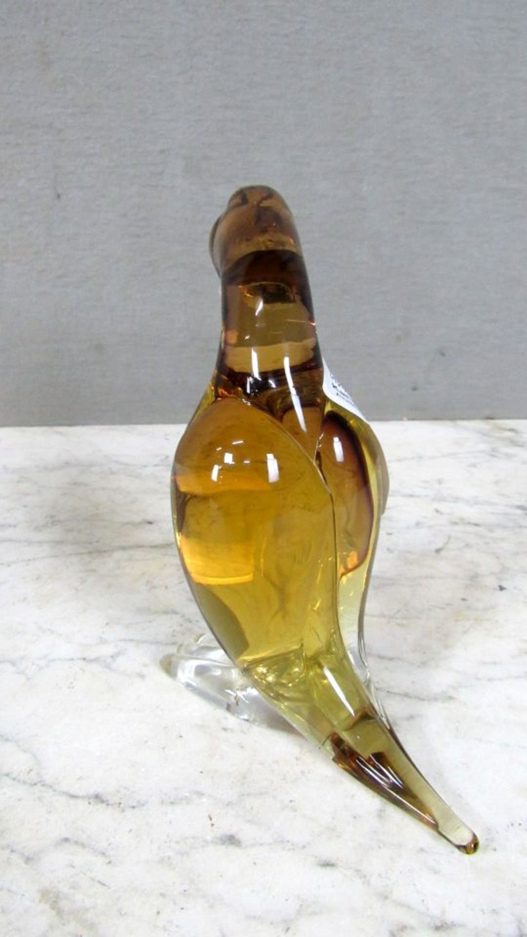 Glasskulptur Ente unterseits gemarkt - Bild 4 aus 5