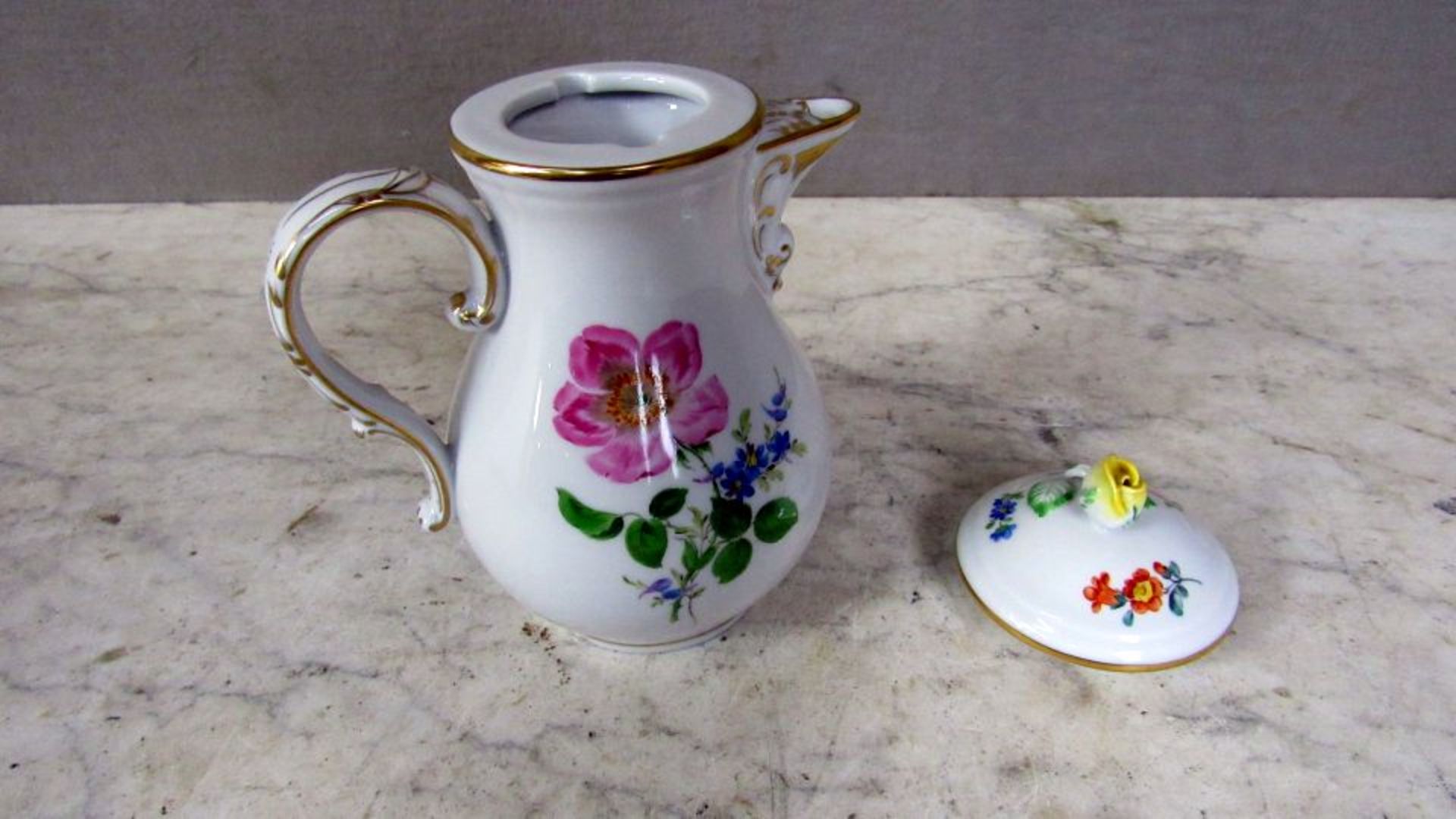 Porzellan Meissen Schwertermarke Mokka - Bild 5 aus 6