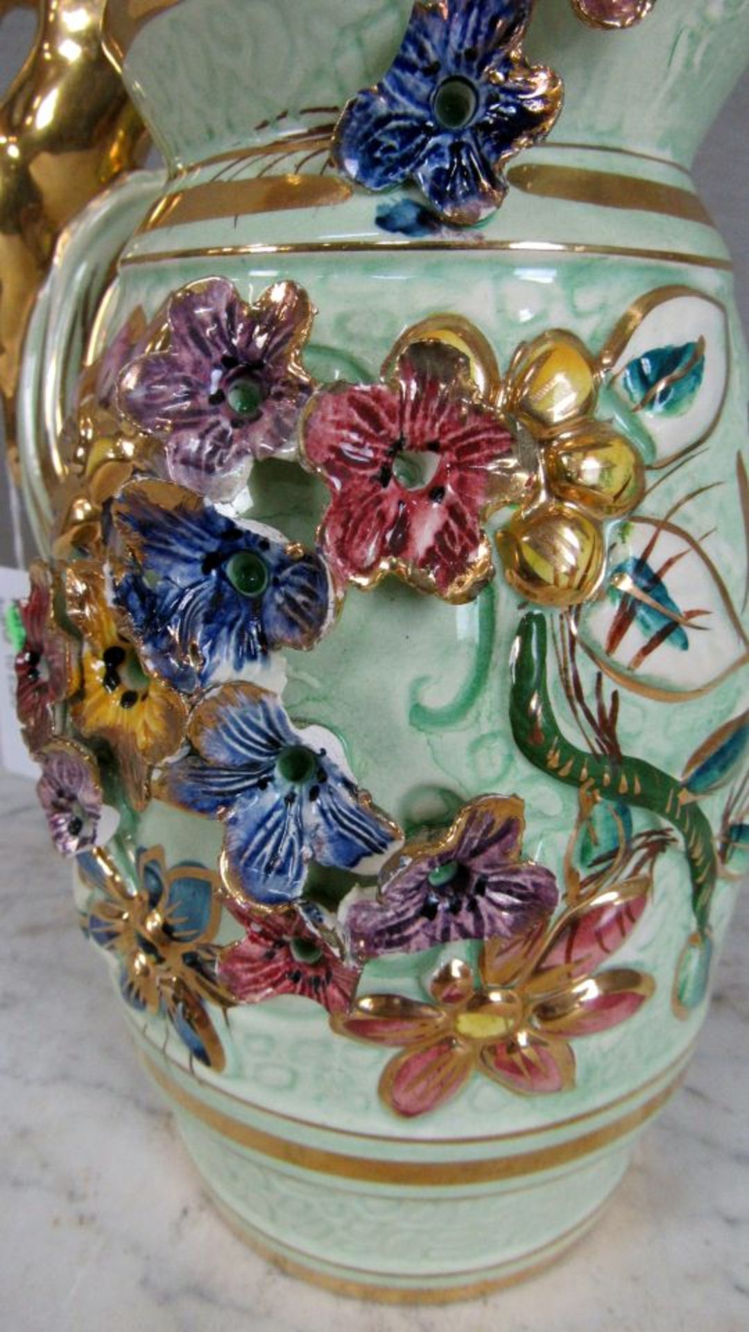 Tischvase in Krugform bestoßen 24cm - Bild 3 aus 8