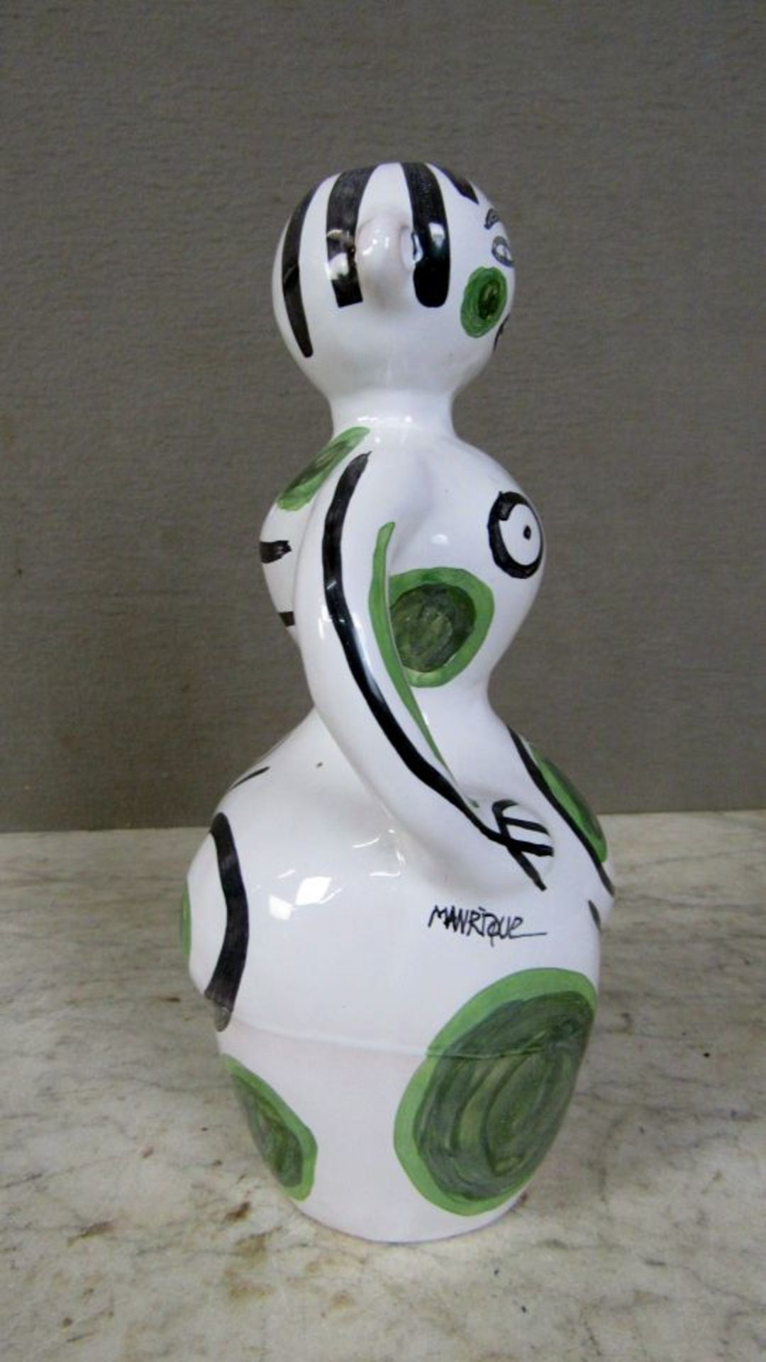 Keramikfigur Lasiert Cesar Manrique - Bild 4 aus 7