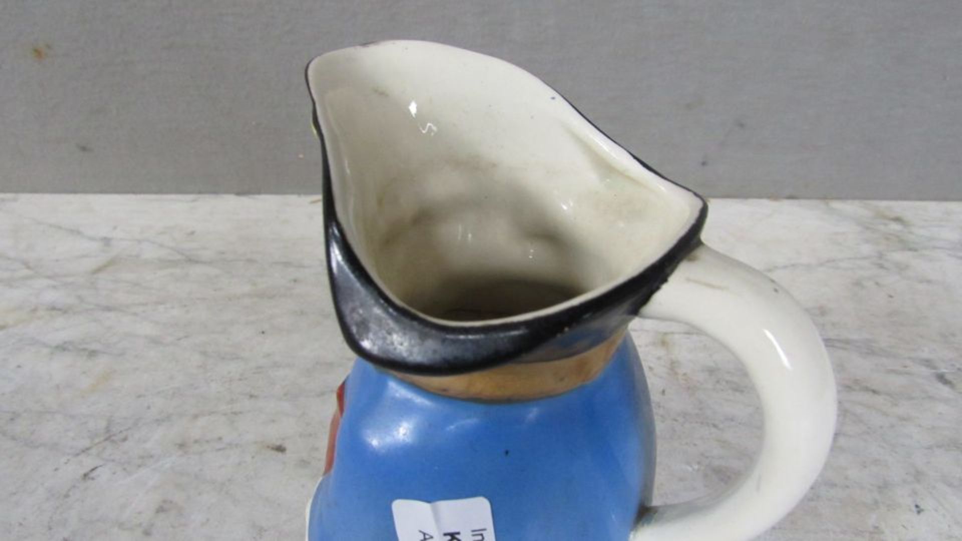 Keramikkrug antik England männliche - Bild 3 aus 6