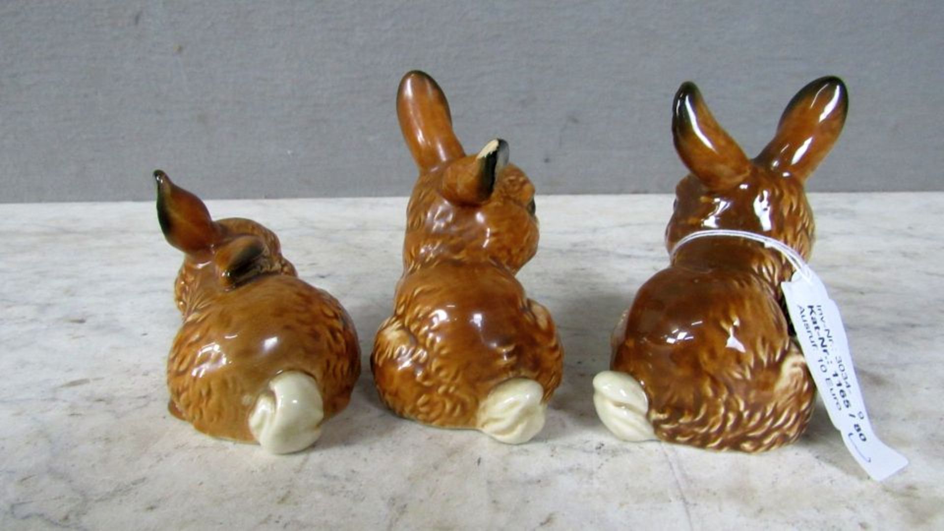 3 Porzellanfiguren Hasen Goebel 1x - Bild 5 aus 8