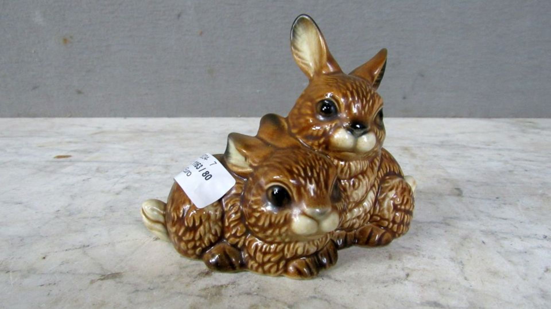 Goebel Porzellanfigur Hasen 10cm