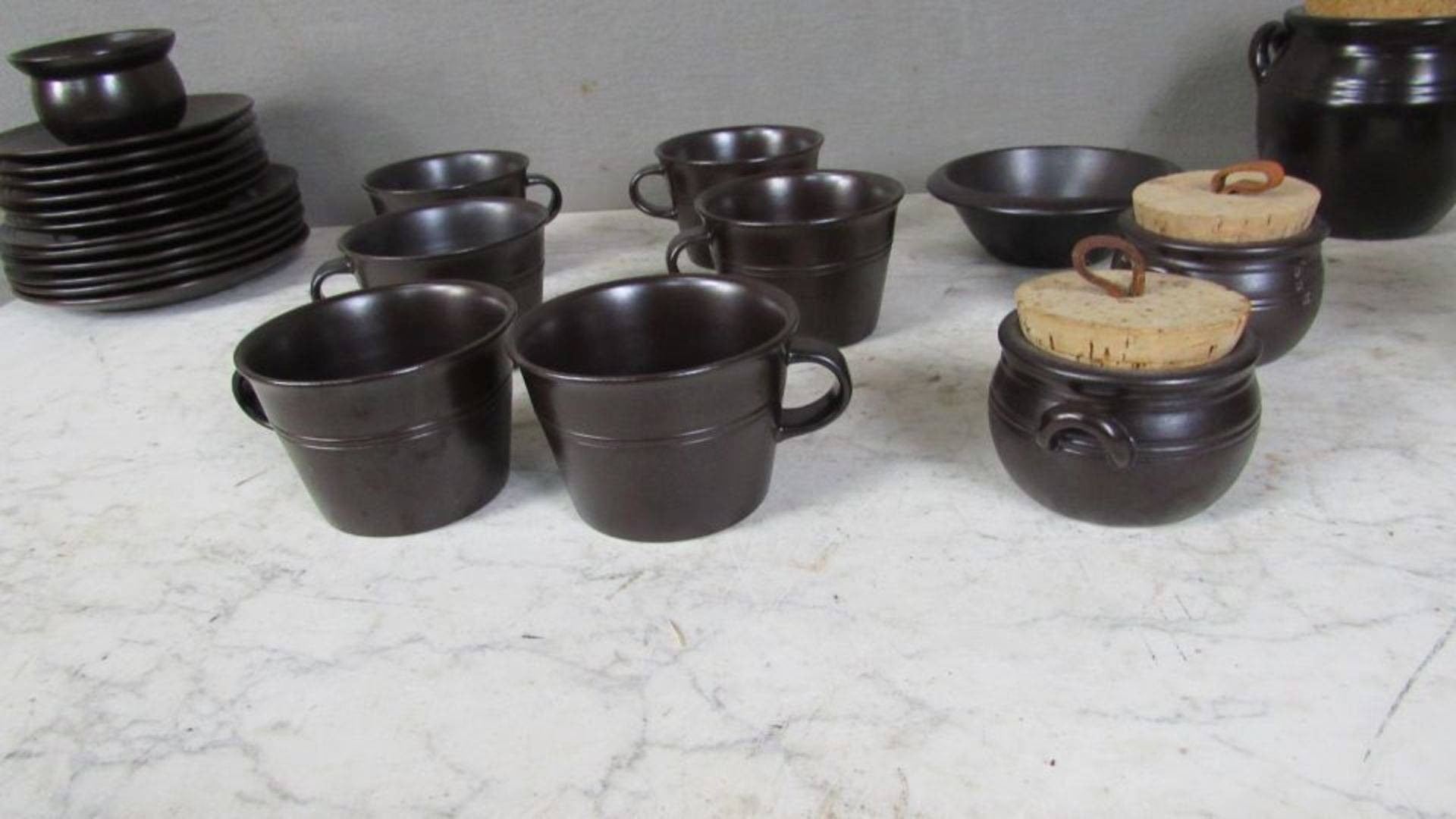 Konvolut Geschirr Keramik Teeservice - Bild 3 aus 7