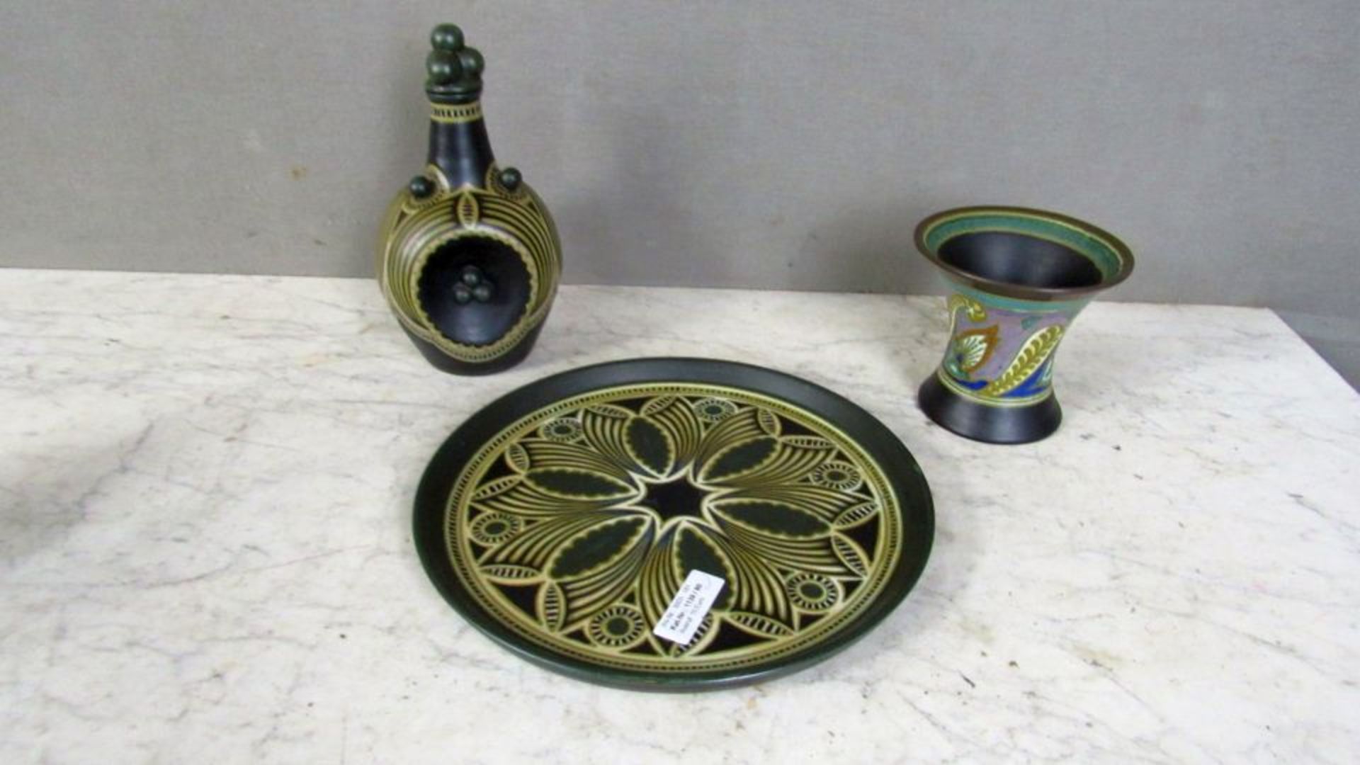 Keramikkaraffe Holland auf Tablett + - Bild 2 aus 7