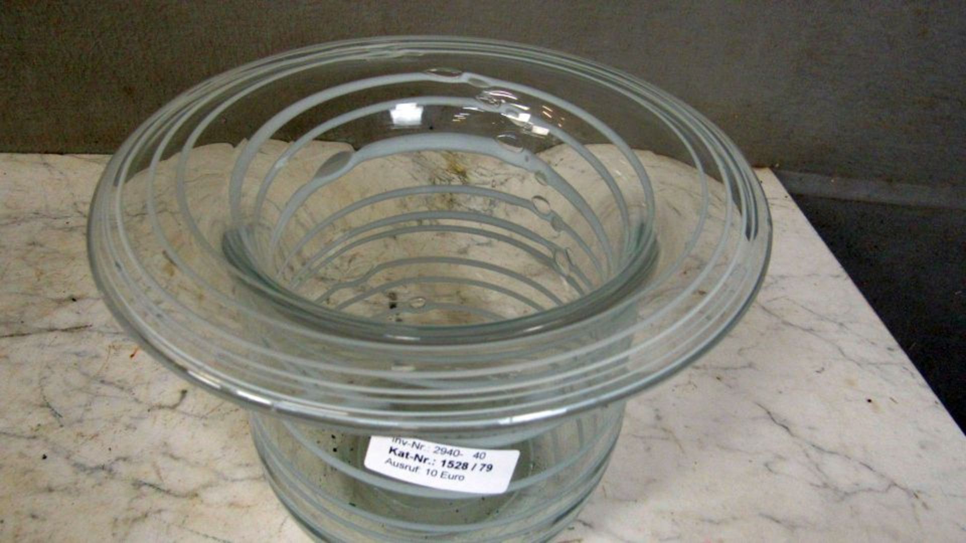 Schwere Designer Glasvase - Bild 2 aus 5