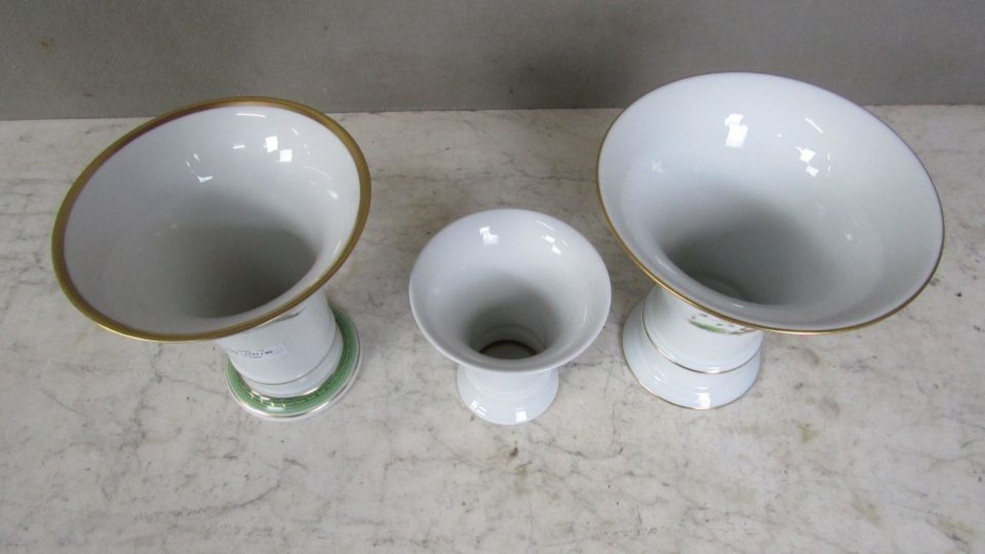 Drei Porzellanvasen Fürstenberg von - Bild 2 aus 8