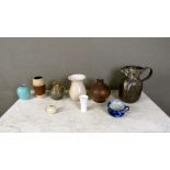 Konvolut Künstler Keramik teilweise