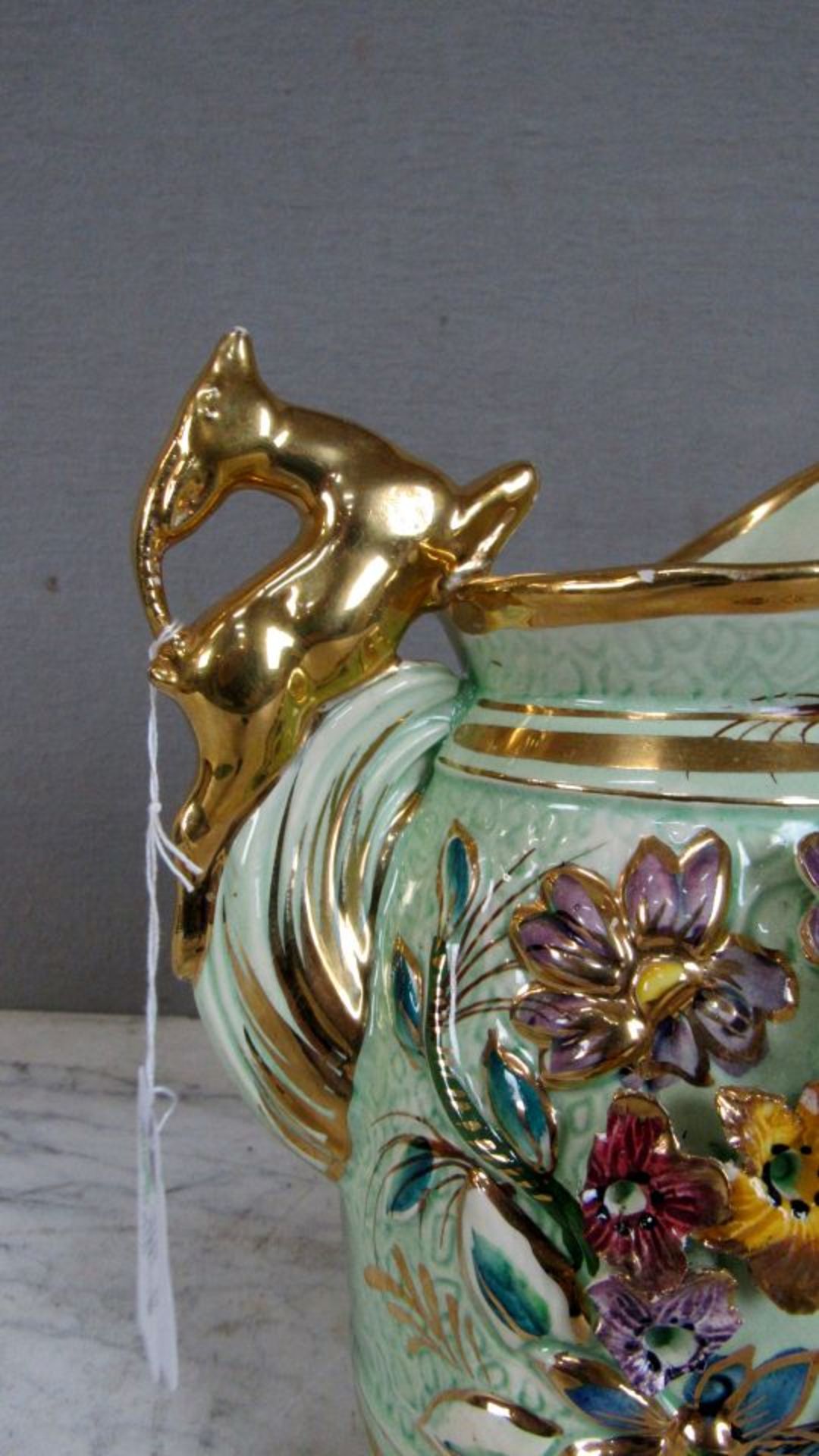 Tischvase in Krugform bestoßen 24cm - Bild 4 aus 8