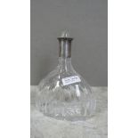 Glaskaraffe Kristall mit 800er