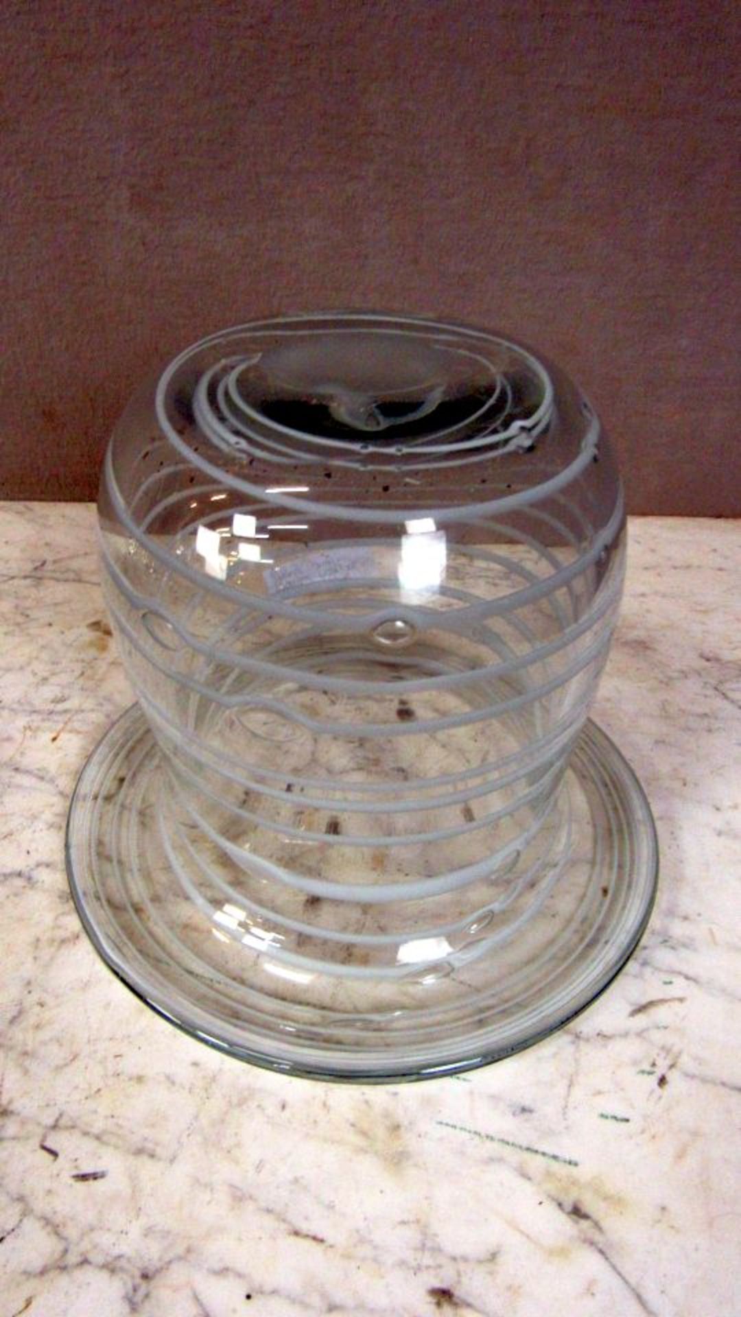 Schwere Designer Glasvase - Bild 5 aus 5