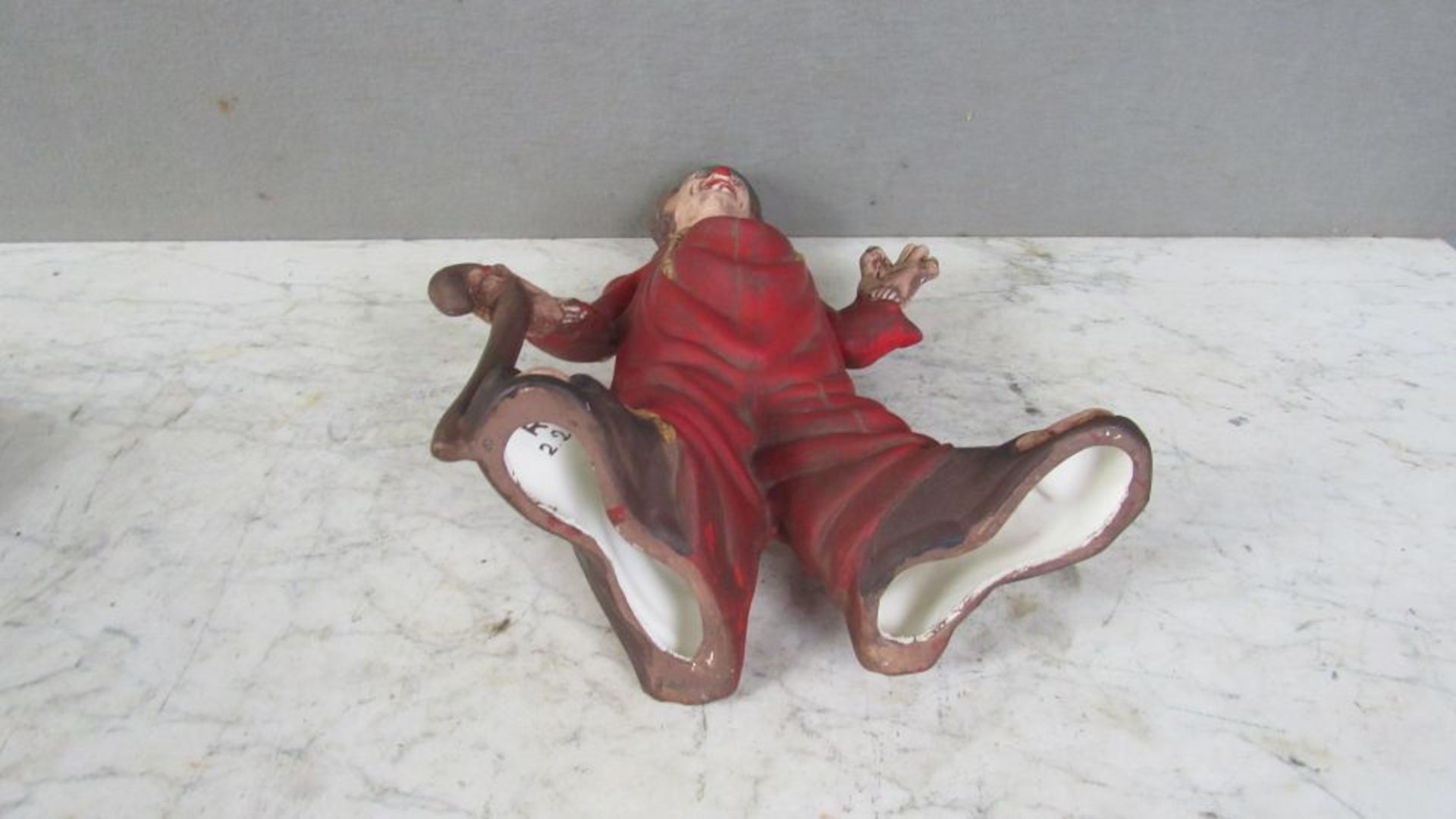 Keramikfigur Clown 39cm hoch - Bild 7 aus 7