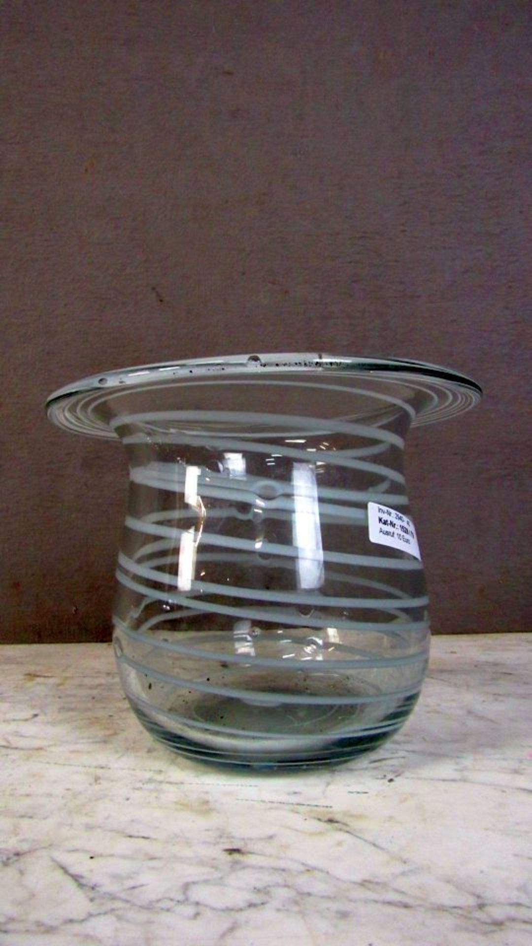 Schwere Designer Glasvase - Bild 3 aus 5