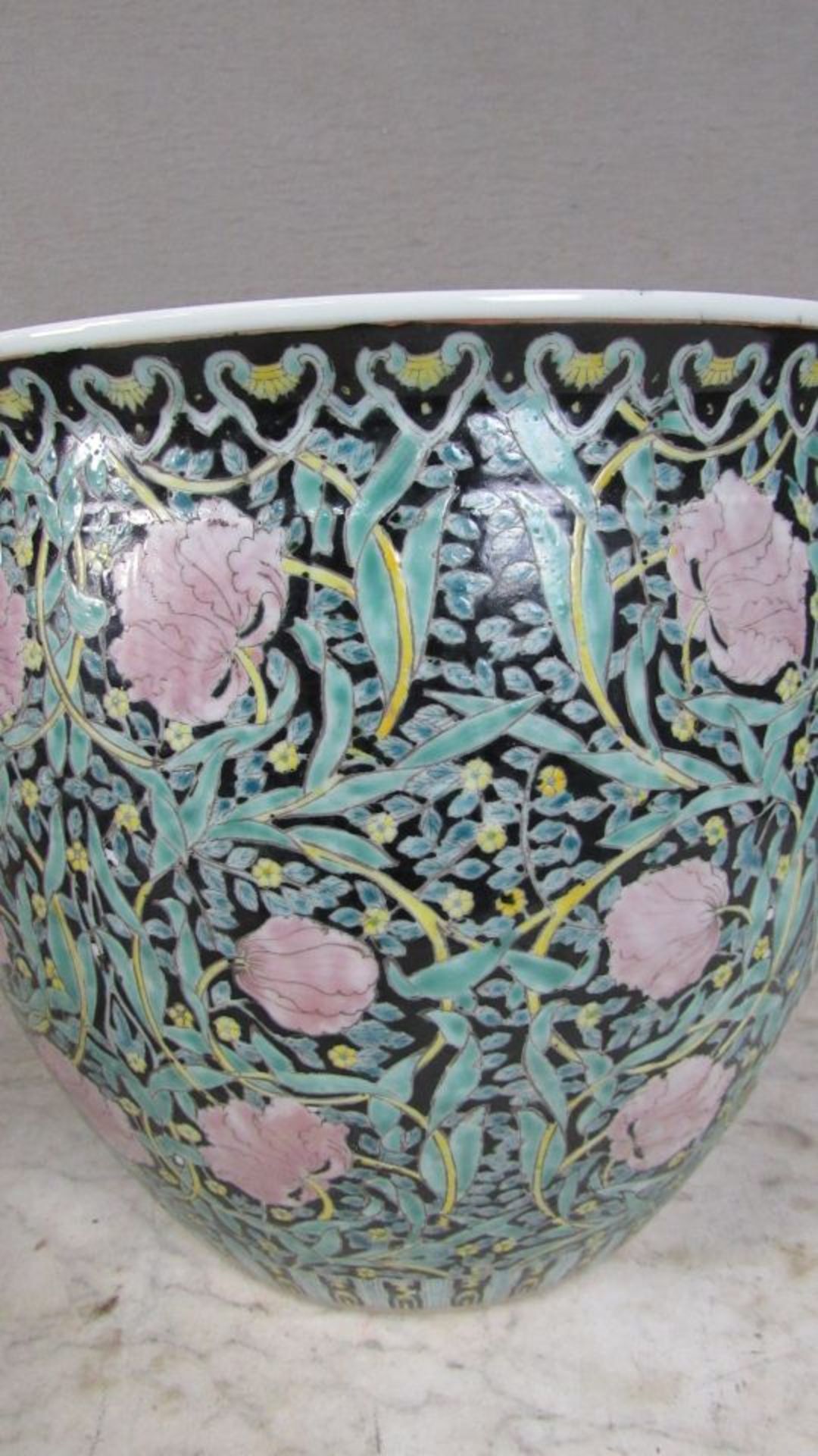 Blumenübertopf Porzellan Asiatisch - Bild 3 aus 6