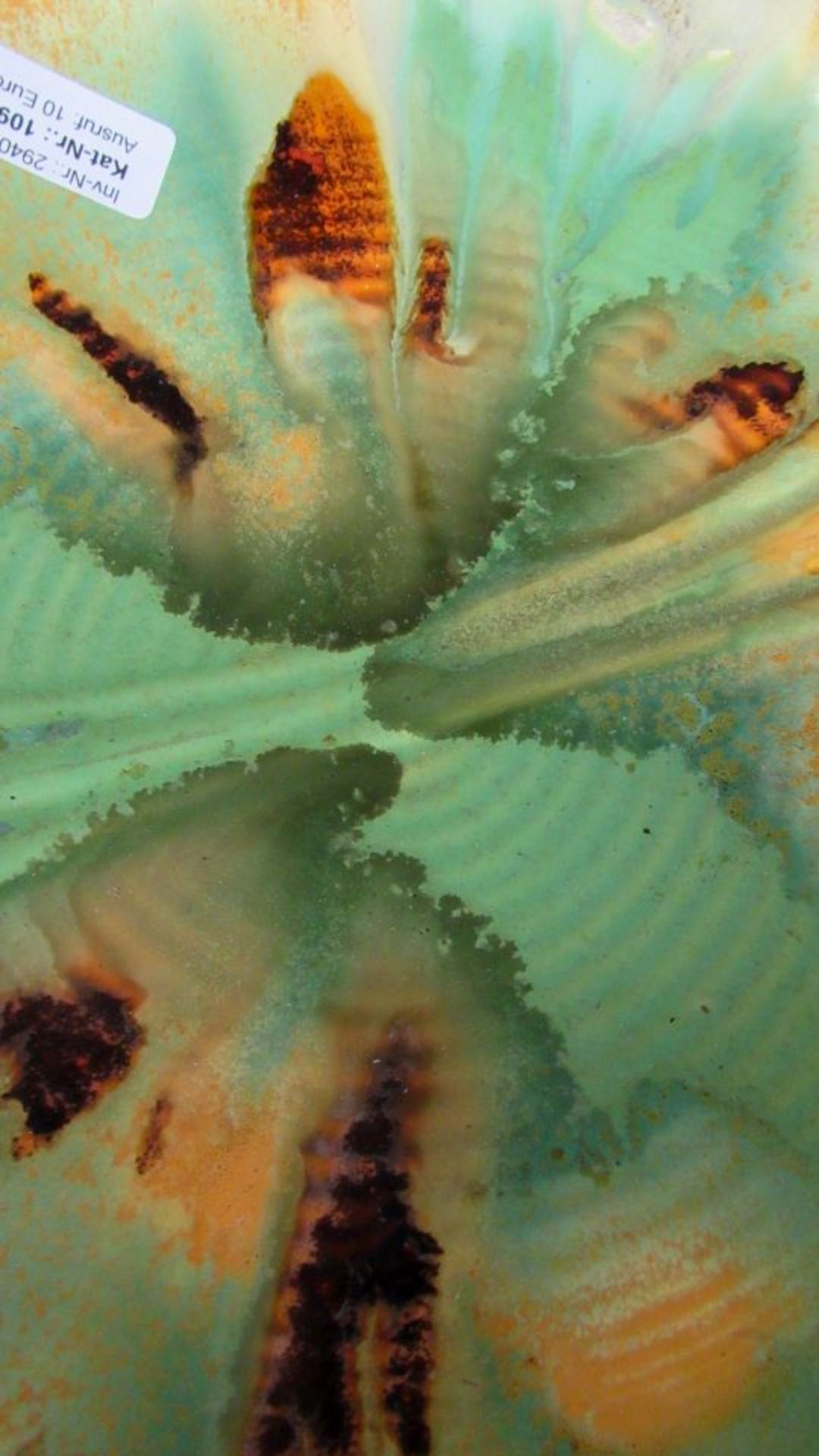 Art Deco Obstschale Spritzdekor 33cm - Bild 3 aus 5