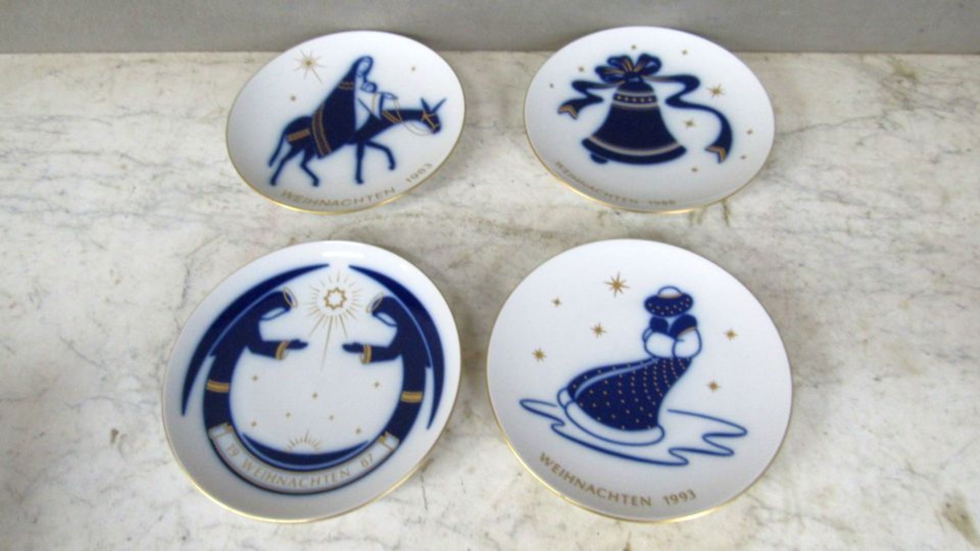 4 Teller KPM Berlin Zeptermarke in - Bild 2 aus 9