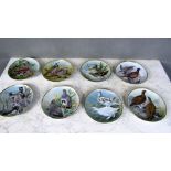 8 Wandteller Federvieh 23cm