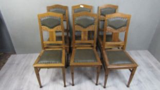 6 Jugendstil Stühle