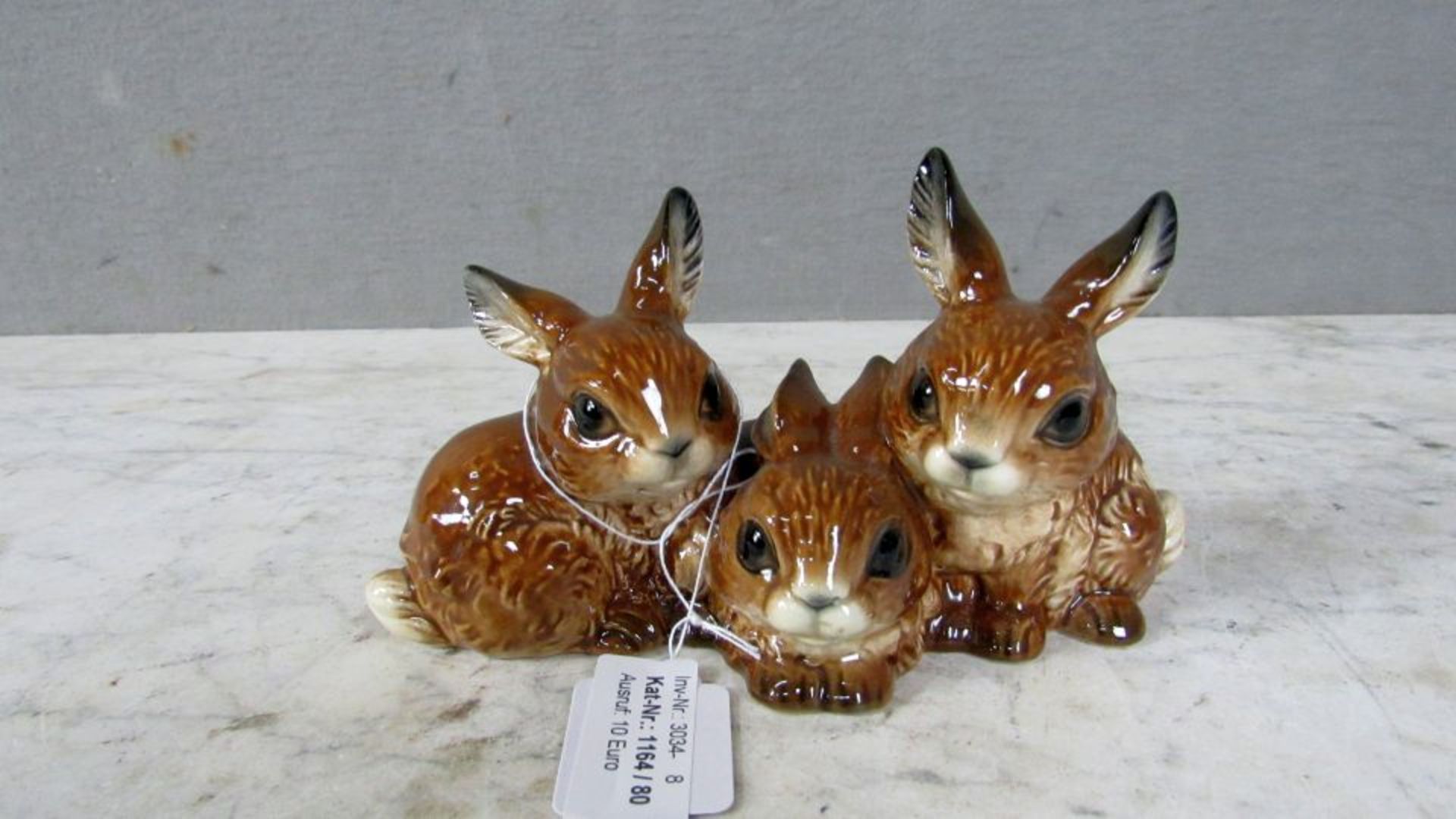 Goebel Porzellanfigur Hasenfamilie 9,5