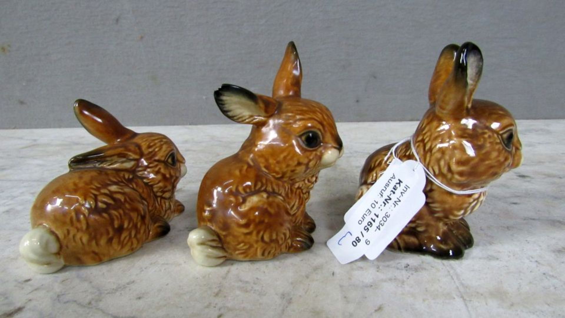 3 Porzellanfiguren Hasen Goebel 1x - Bild 4 aus 8
