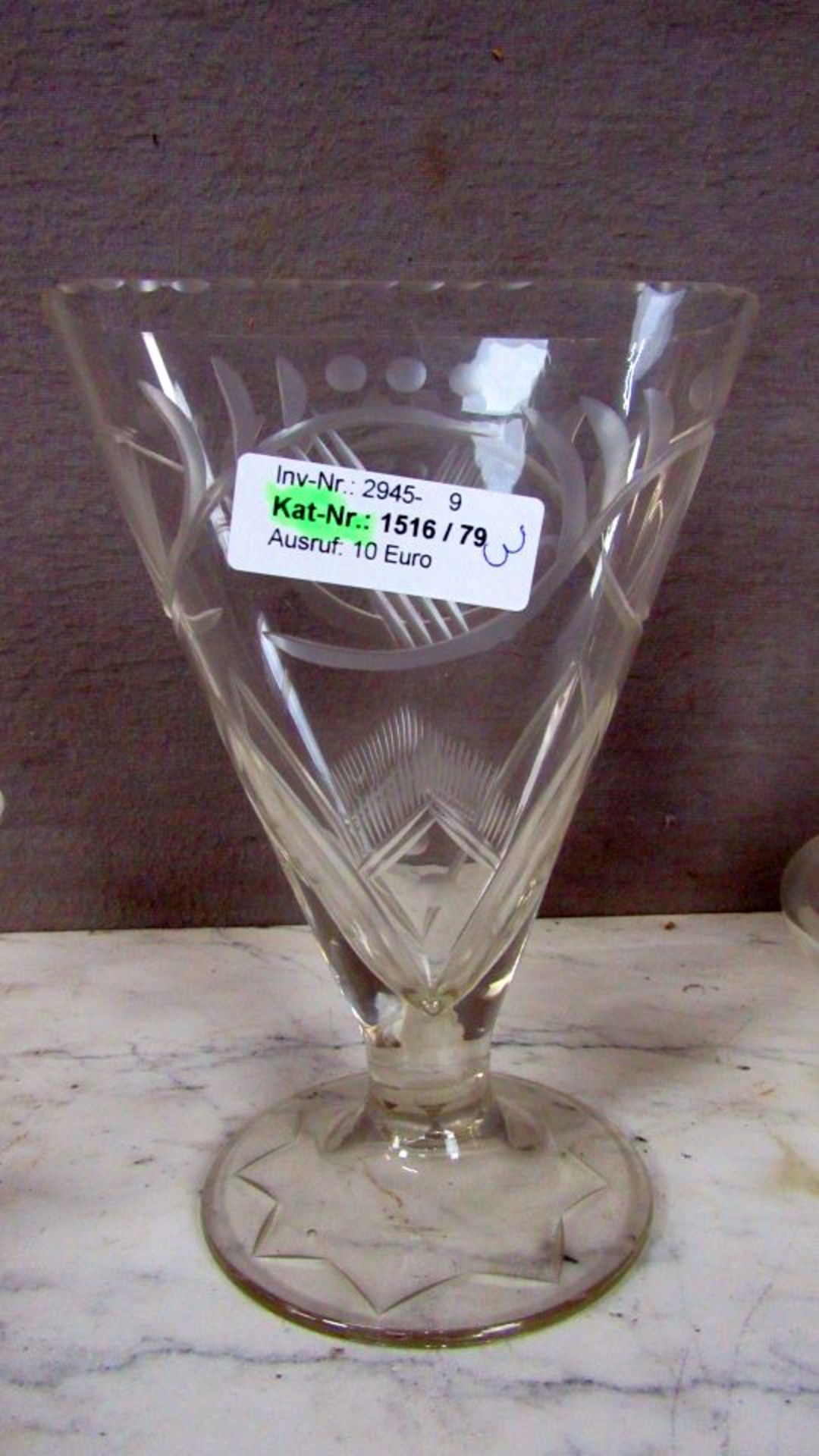 Drei Teile Art Deco Glas von - Bild 4 aus 6