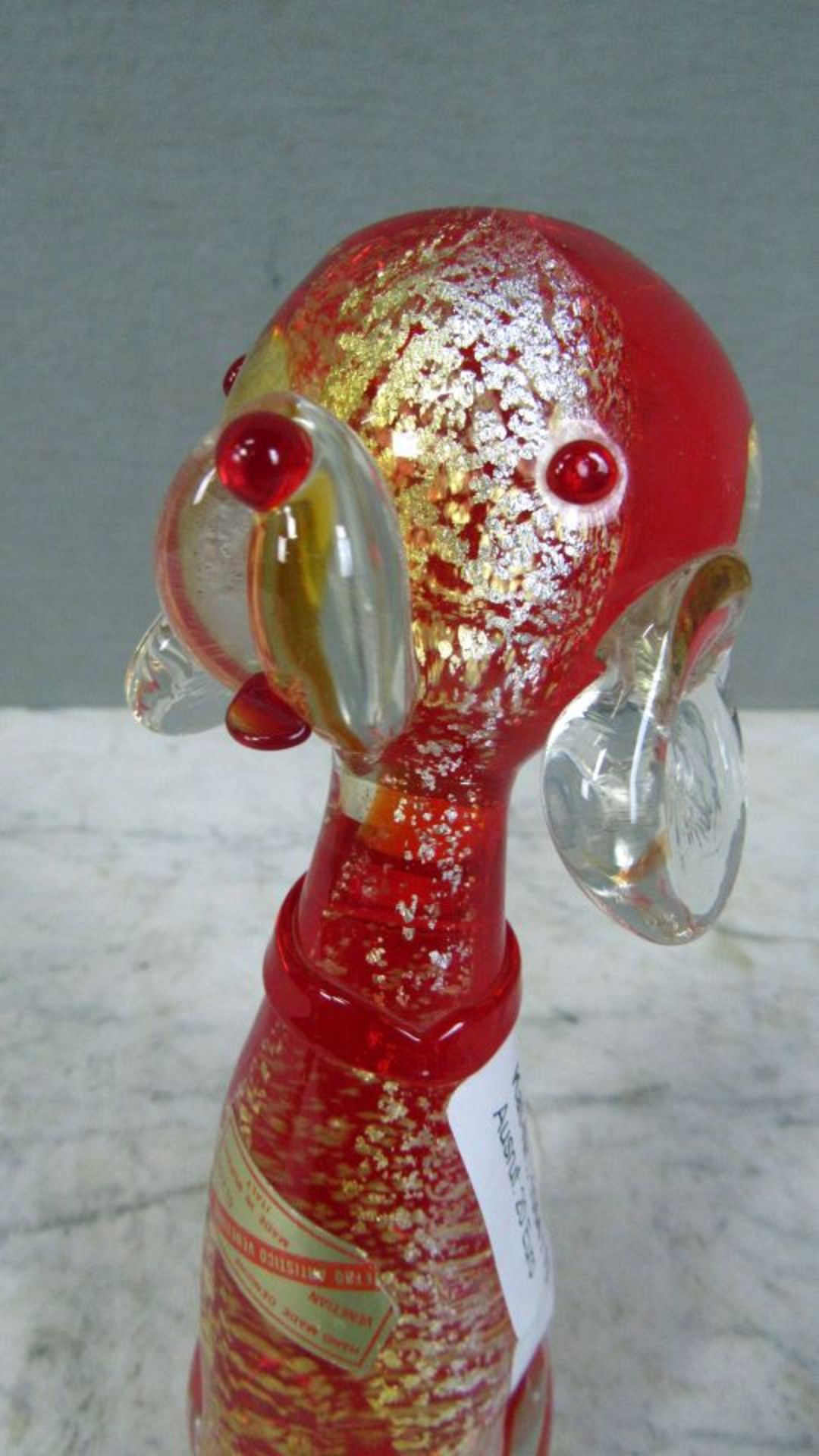 Skulptur sitzender Hund gelabelt - Bild 3 aus 5