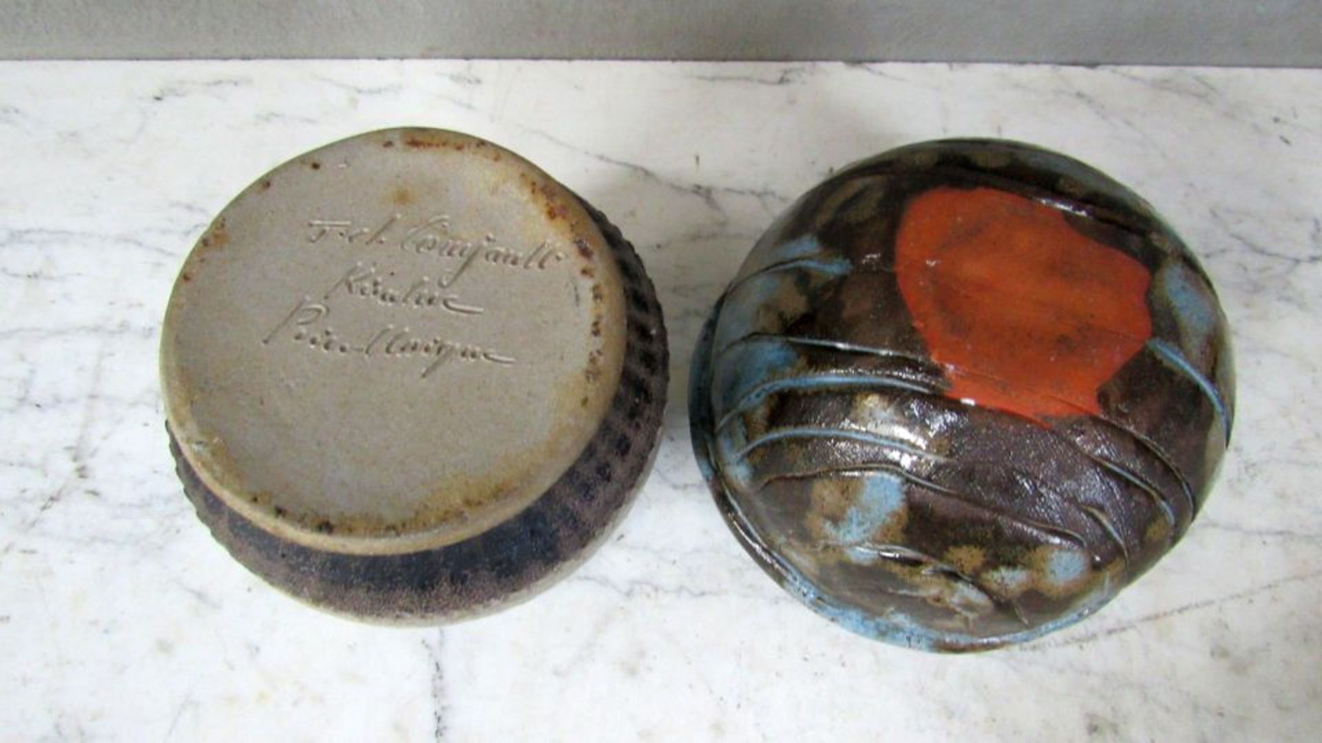 5 Teile Keramik teilweise - Bild 5 aus 7