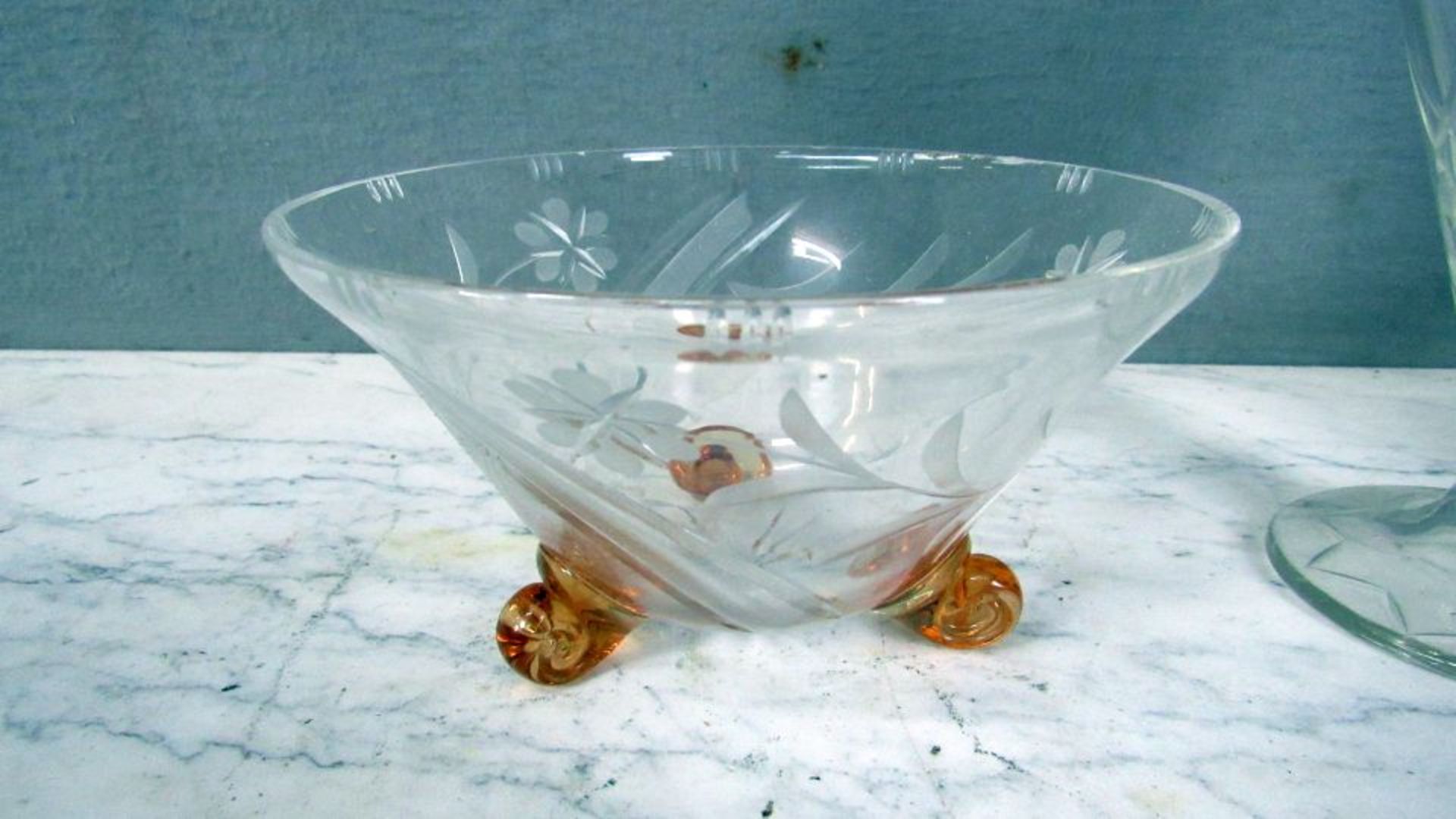 Drei Teile Art Deco Glas von - Bild 3 aus 6