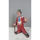 Keramikfigur Clown 39cm hoch