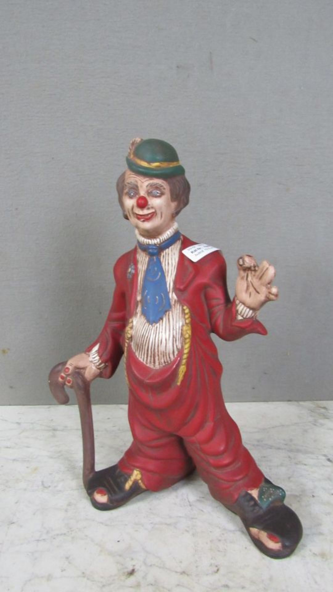 Keramikfigur Clown 39cm hoch