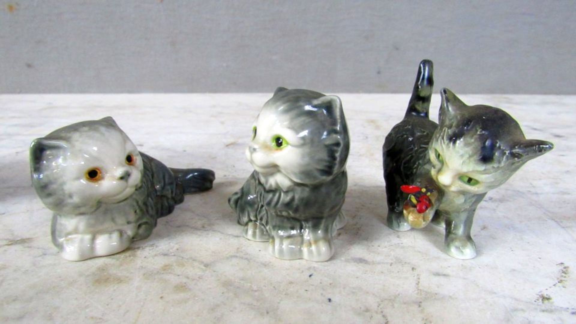 6 Porzellanfiguren Goebel Katzen von - Bild 5 aus 7