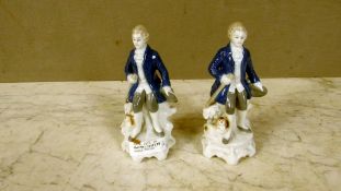 2 Porzellanfiguren unleserlich gemarkt