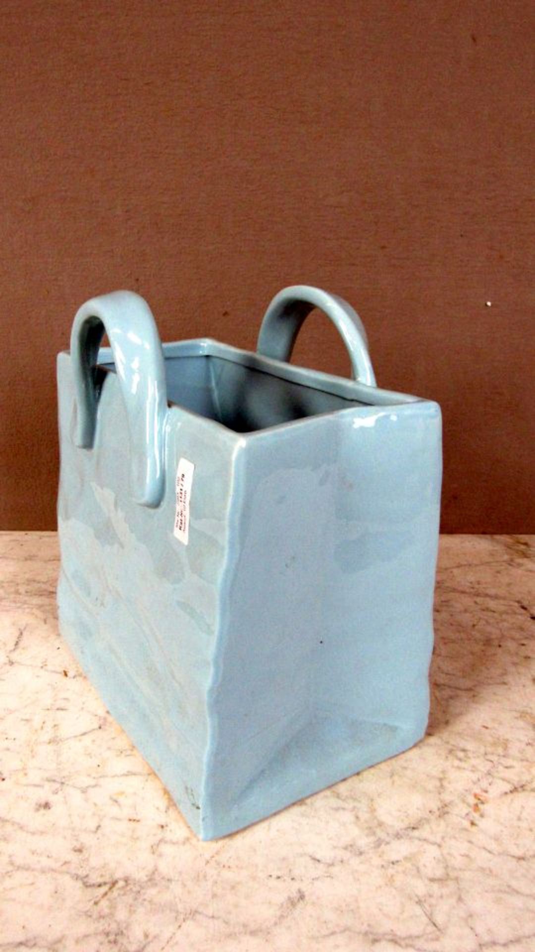 Große Vase Schale in Form einer Tasche - Bild 3 aus 5